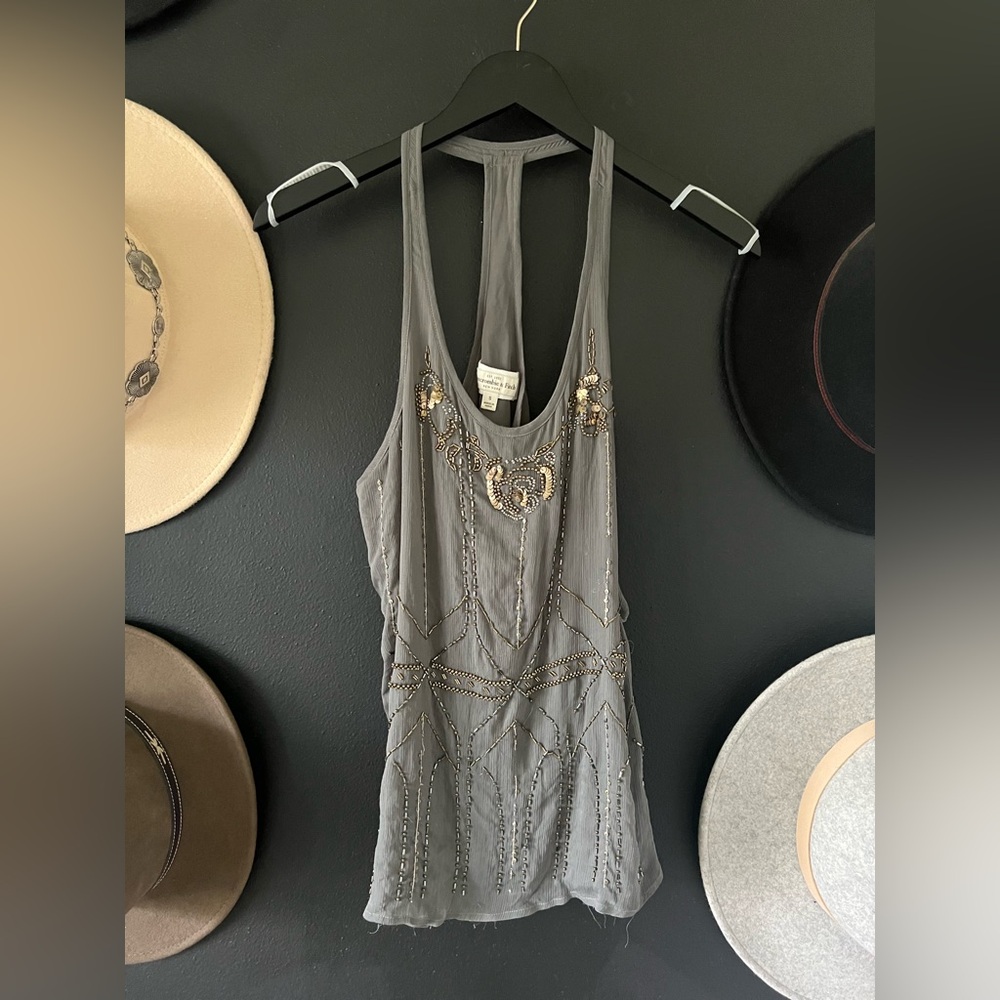 A&F beaded tank